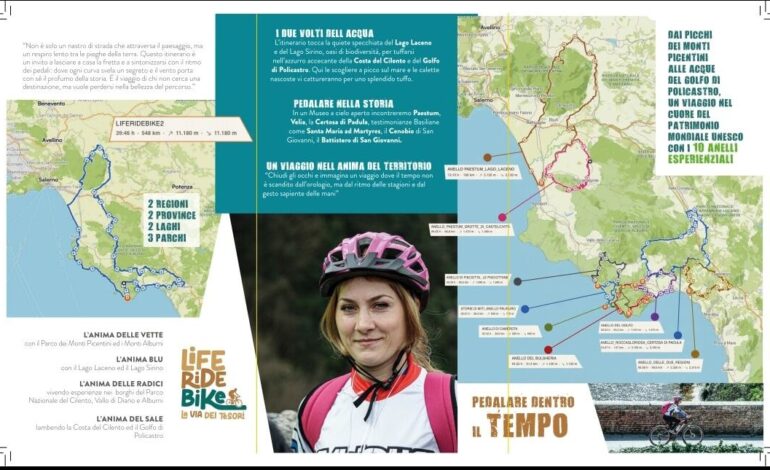 Presentato a bordo dello stand Regione Campania “Life Ride Bike”: 1.300 km di turismo lento tra vette, borghi e mare