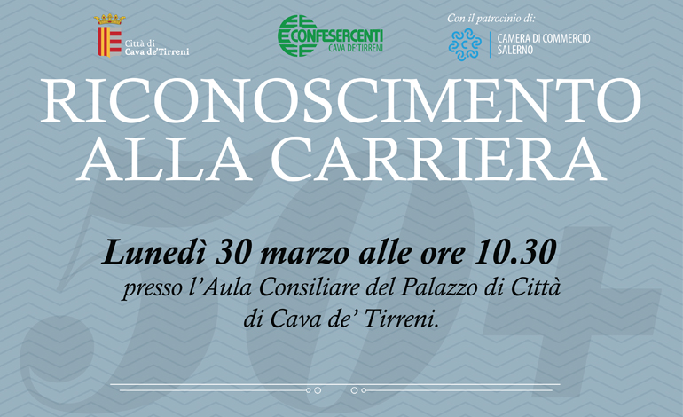 Riconoscimento alla Carriera: Confesercenti Cava de’ Tirreni premia le attività commerciali con 50 anni di storia e oltre