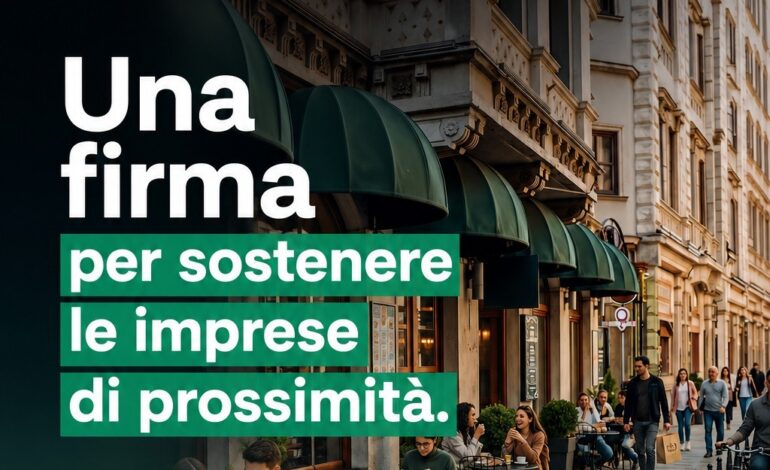 Rigenerazione urbana del commercio: al via la raccolta firme per la proposta di legge Confesercenti