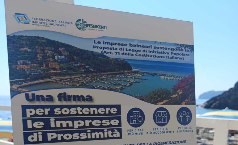 Confesercenti, le spiagge del Cilento in campo per il commercio locale
