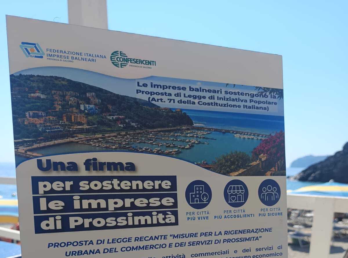 Confesercenti, le spiagge del Cilento in campo per il commercio locale